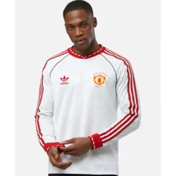 Adults Manchester United Long Sleeve Away Jersey 91-adidas Fashion