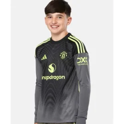 Kids Manchester United 25/26 Goalkeeper Jersey-adidas New