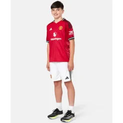 Kids Manchester United 25/26 Home Shorts-adidas Clearance