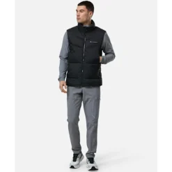 Mens Blanc Puffer Gilet-Monterrain Fashion