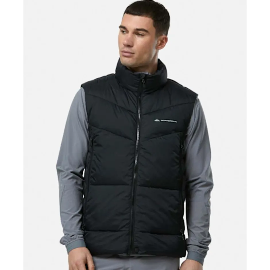 Mens Blanc Puffer Gilet-Monterrain Fashion