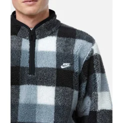 Mens Club Sherpa Half Zip Top-Nike New