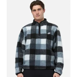 Mens Club Sherpa Half Zip Top-Nike New