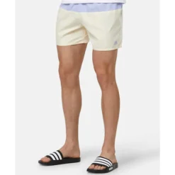 Mens Colour Block Swim Shorts-adidas Fashion