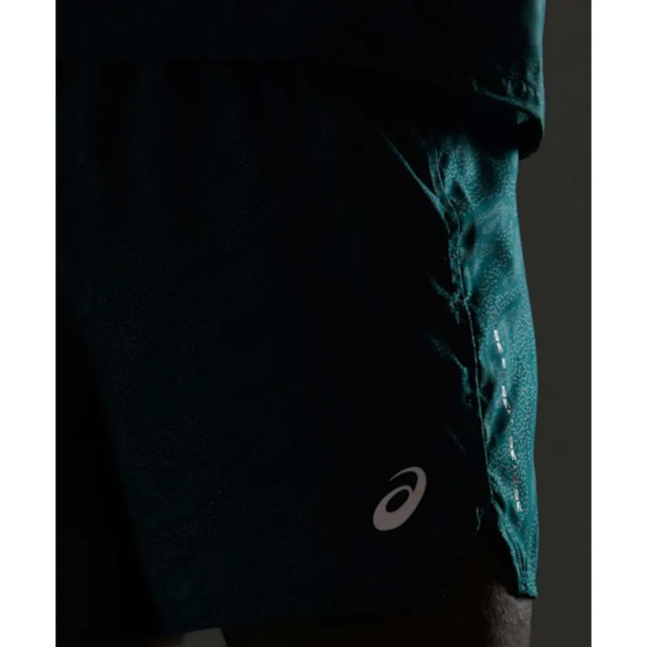 Mens FujiTrail 5Inch Print Short-Asics Sale