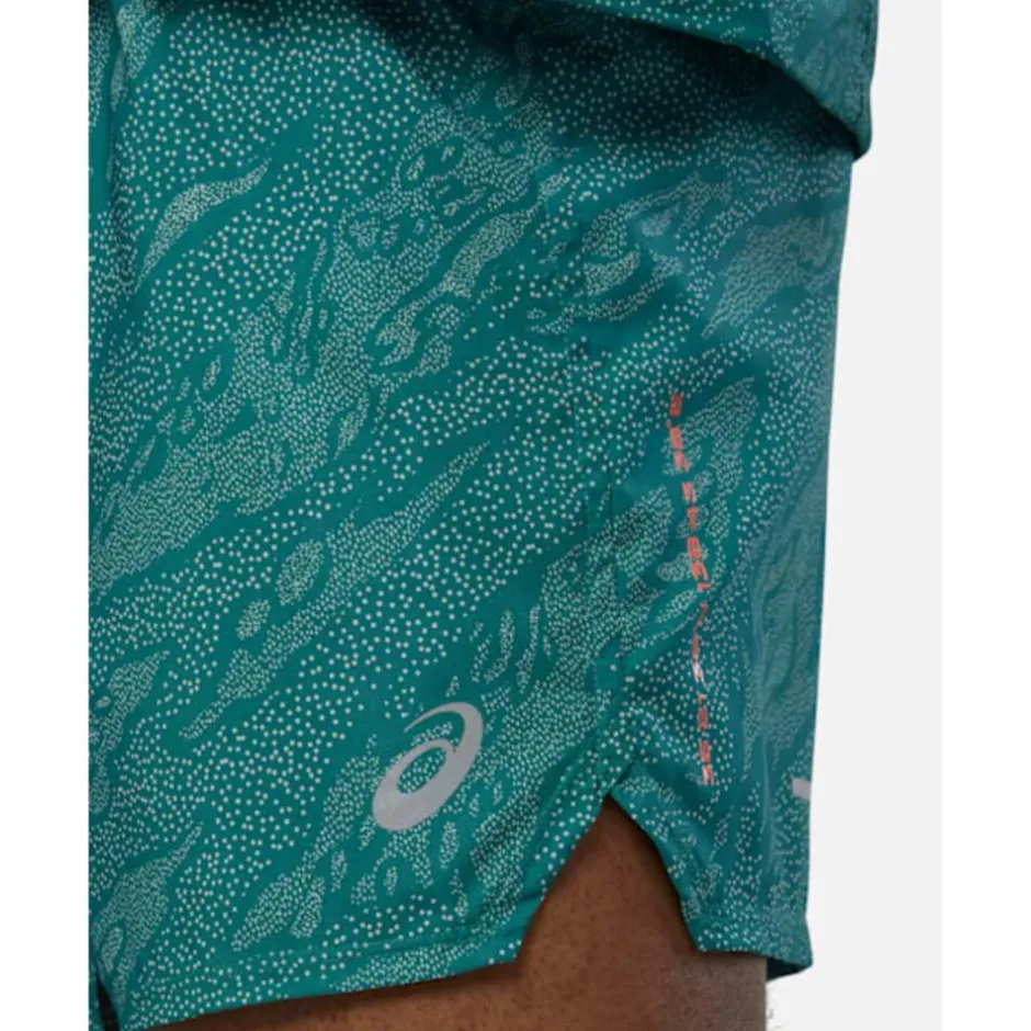 Mens FujiTrail 5Inch Print Short-Asics Sale