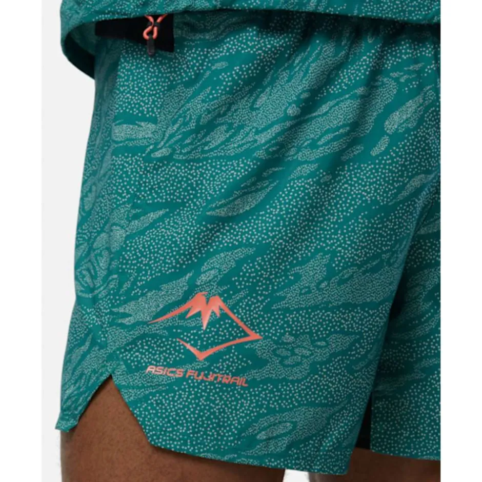 Mens FujiTrail 5Inch Print Short-Asics Sale
