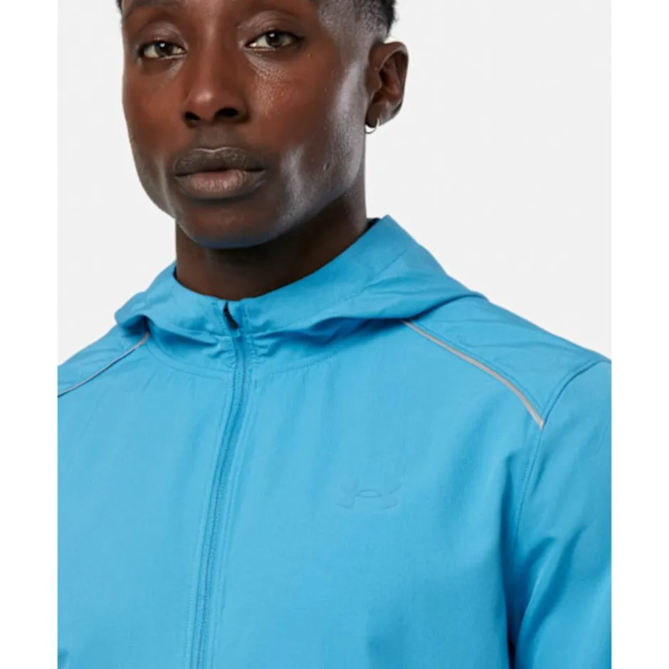 Mens Launch Run Hooded Jacket-Under Armour Clearance