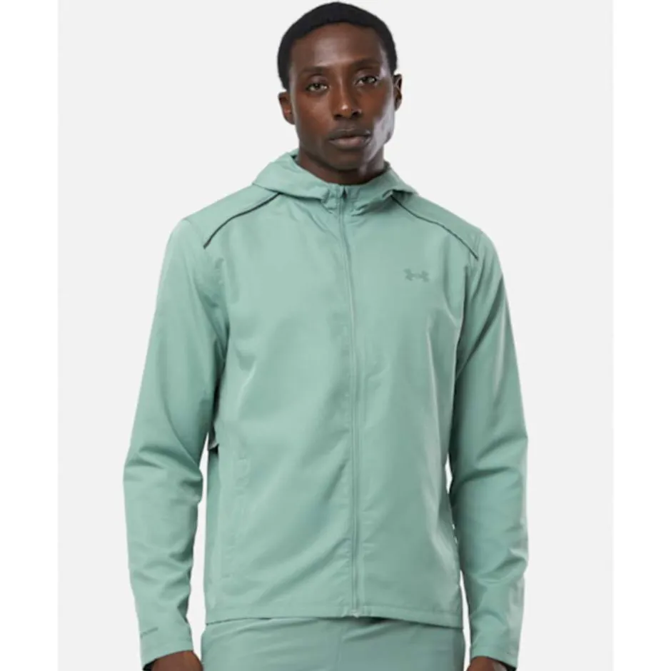 Mens Launch Run Hooded Jacket-Under Armour Discount