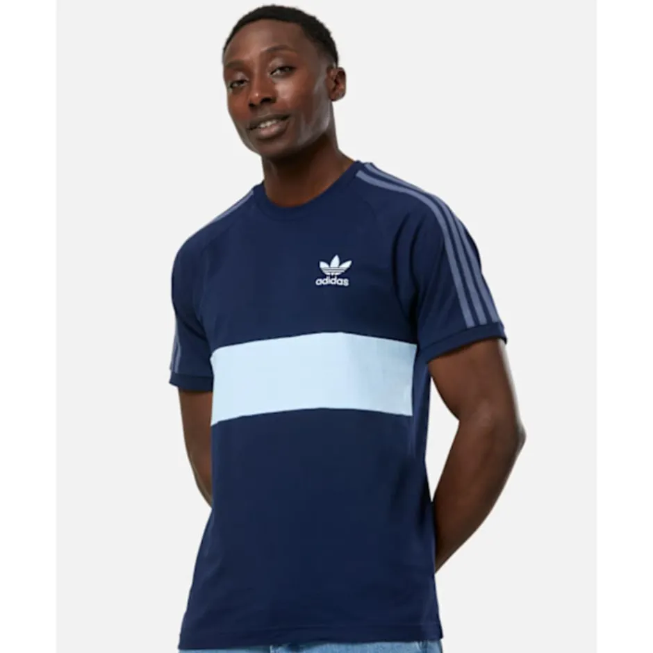 Mens Logo Panel T-Shirt-adidas Originals Fashion
