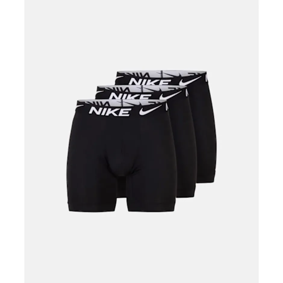 Mens Long 3 Pack Microfibre Boxer Brief-Nike New