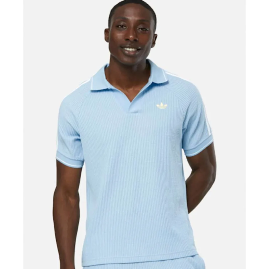 Mens Waffle Polo T-Shirt-adidas Originals Best