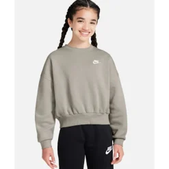 Older Kids Club Fleece Crew Neck Sweatshirt-Nike Clearance
