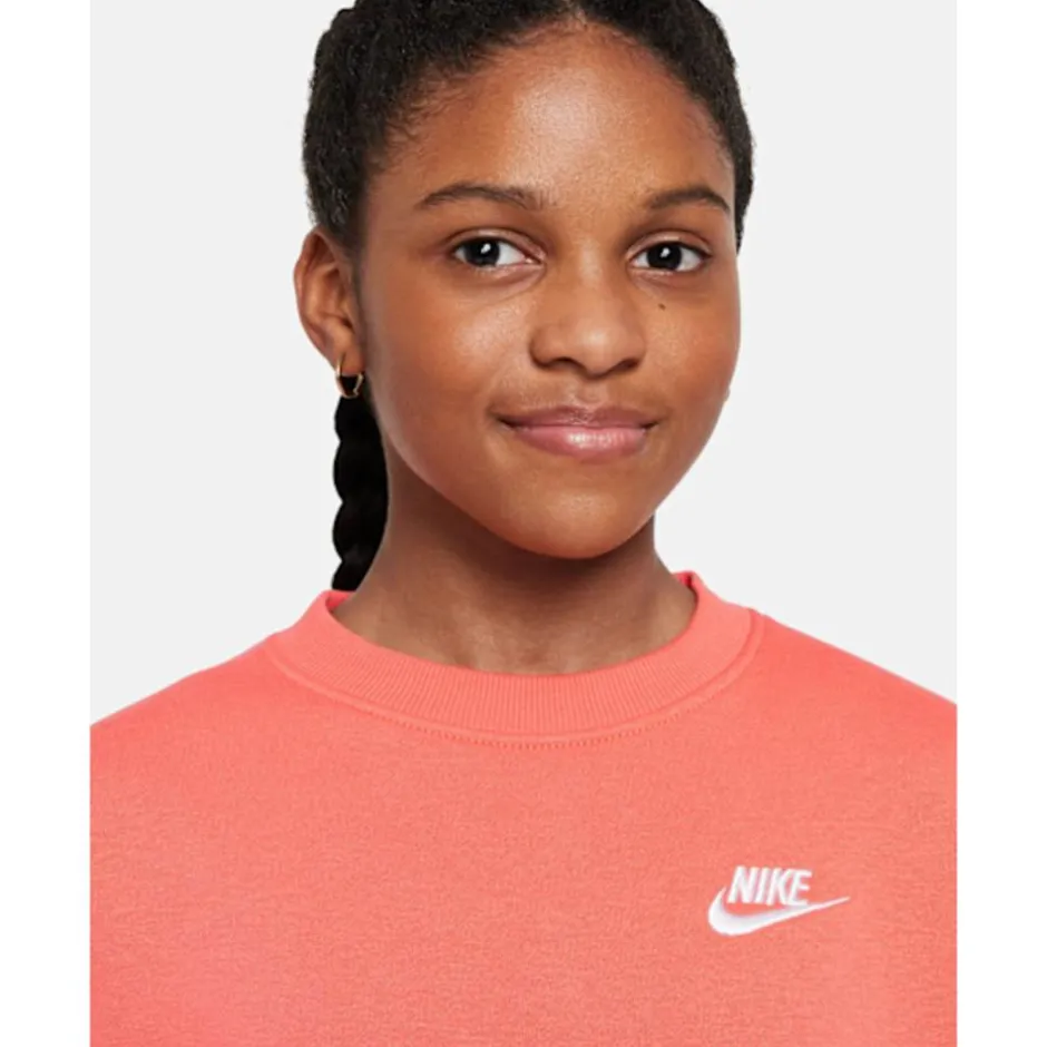 Older Kids Club Fleece Oversized Crew Neck Sweatshirt-Nike New