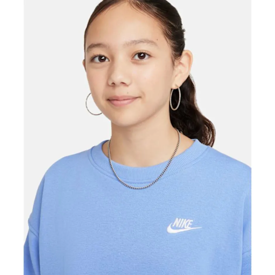 Older Kids Club Fleece Oversized Crew Neck Sweatshirt-Nike Best