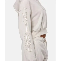 Womens Club Fleece Cropped Hoodie-Nike Hot