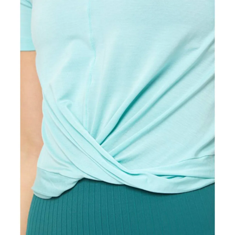 Womens Delight Short Wrap T-shirt-Casall Hot