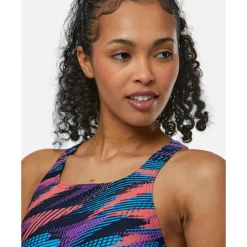 Womens Digital Printed Medalist Swimsuit-Speedo New