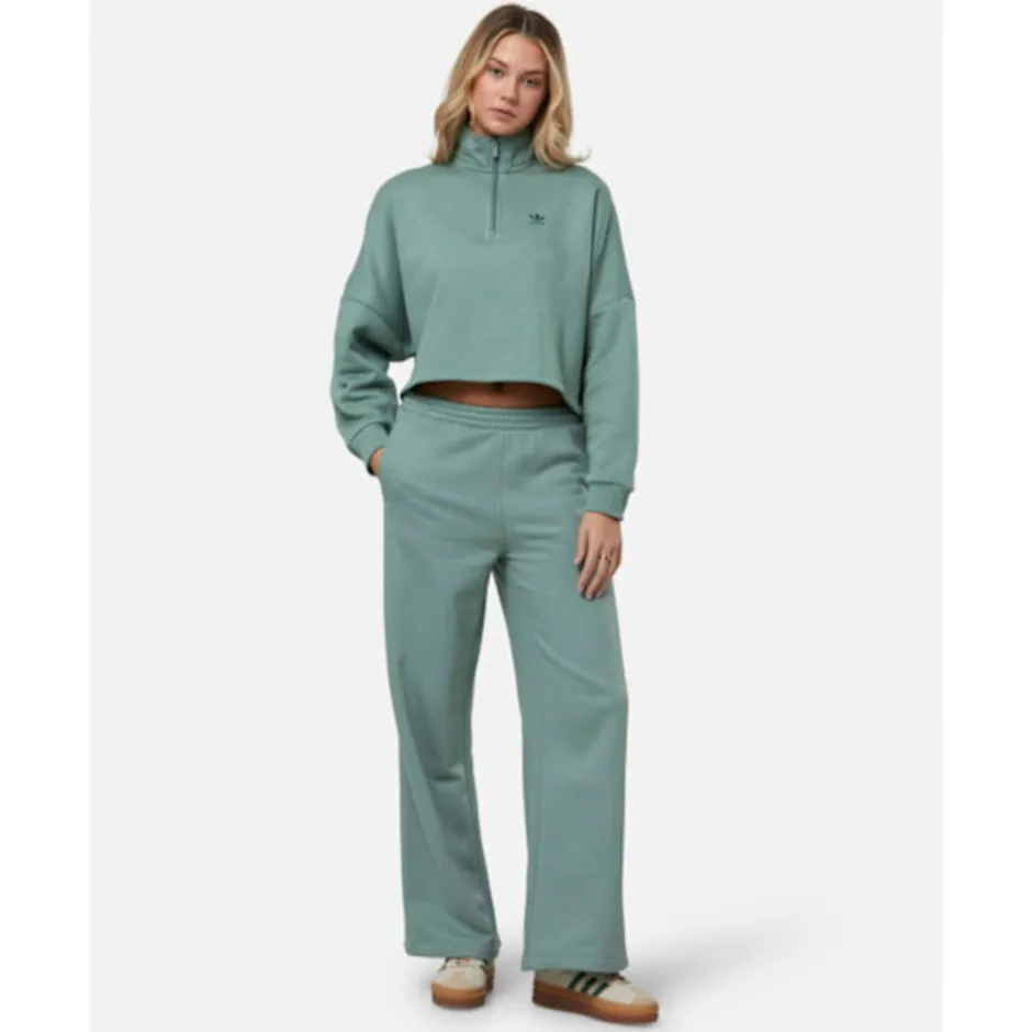 Womens Essentials Half Zip Top-adidas Originals New