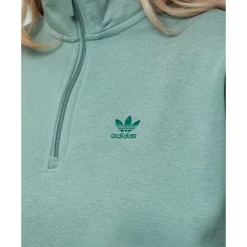 Womens Essentials Half Zip Top-adidas Originals New