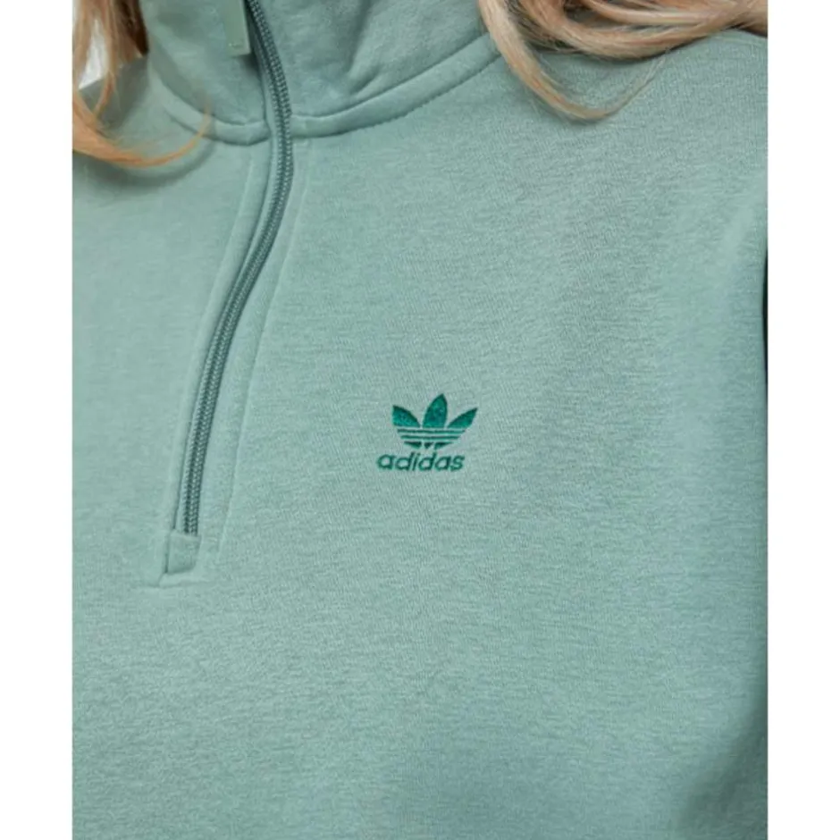Womens Essentials Half Zip Top-adidas Originals New