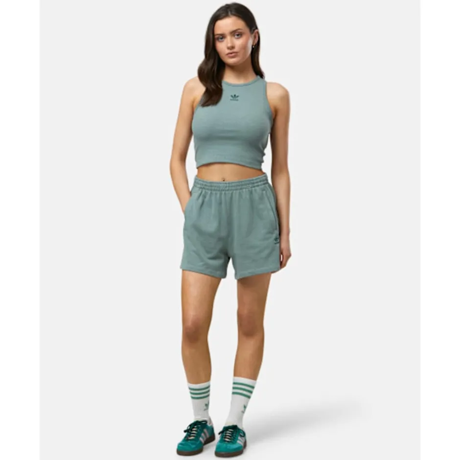 Womens Essentials Ribbed Tank Top-adidas Originals Discount