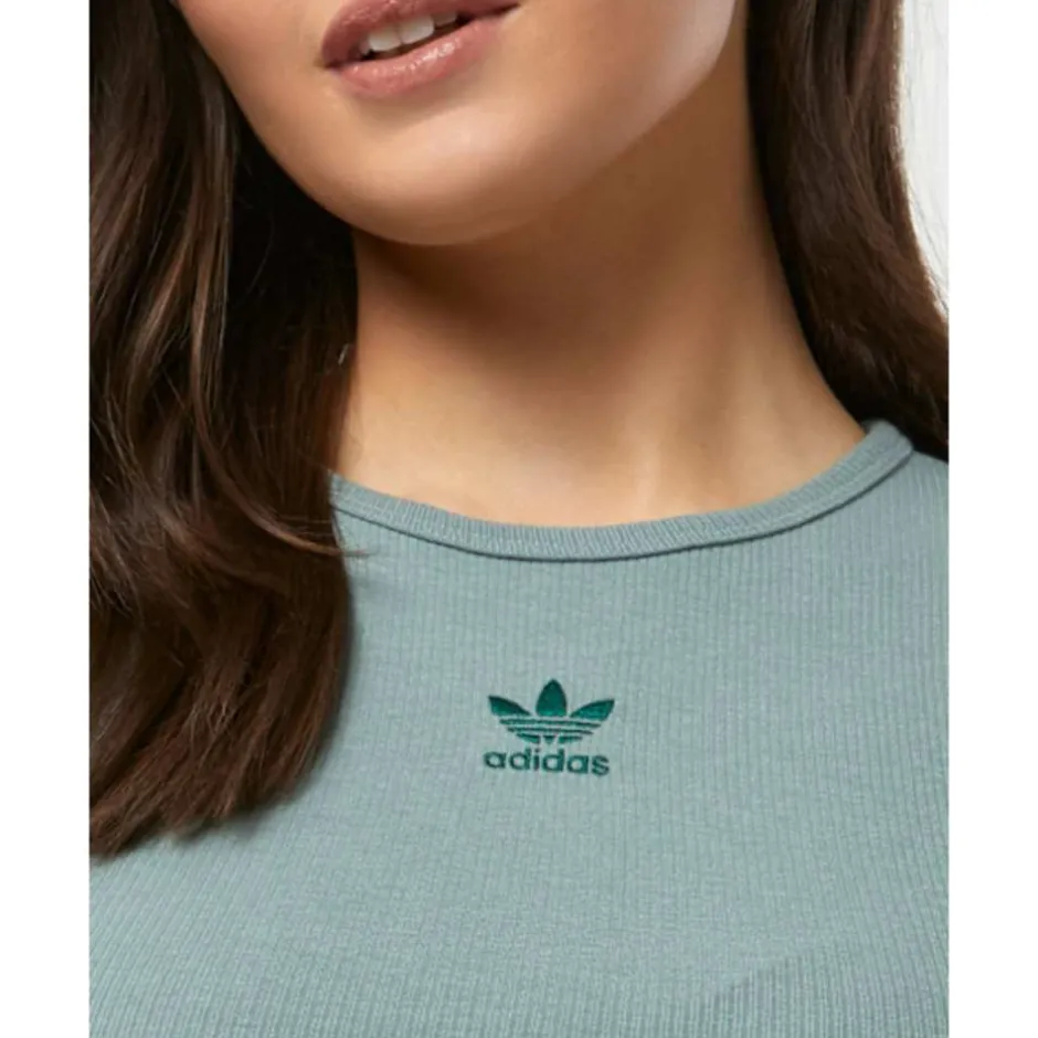 Womens Essentials Ribbed Tank Top-adidas Originals Discount