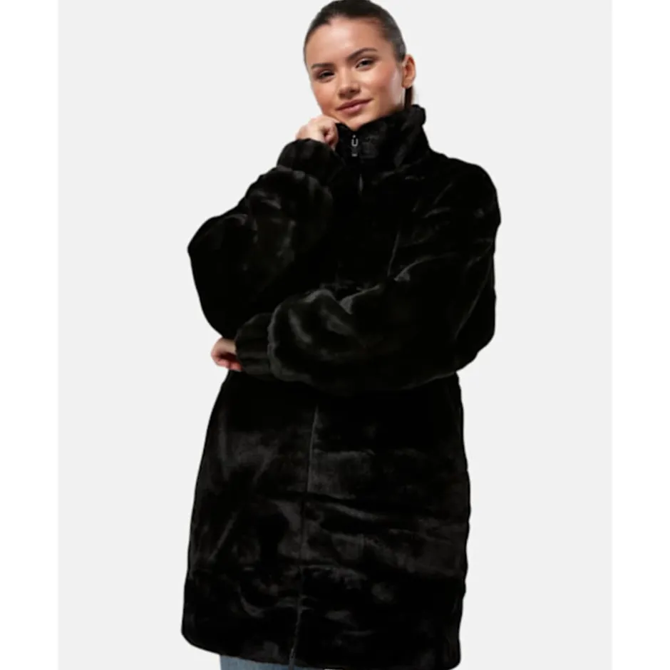 Womens Faux Fur Jacket-adidas Originals Clearance