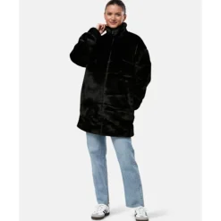 Womens Faux Fur Jacket-adidas Originals Clearance