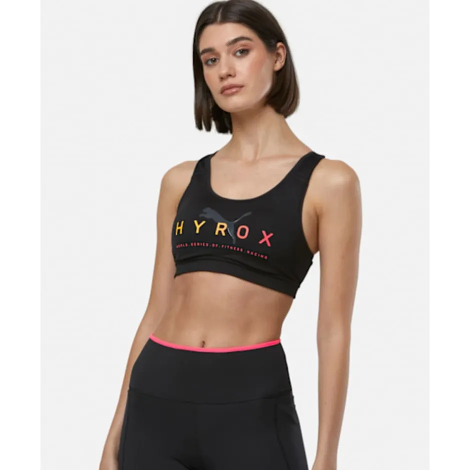 Womens Hyrox 4Keeps Medium Support Sports Bra-Puma New