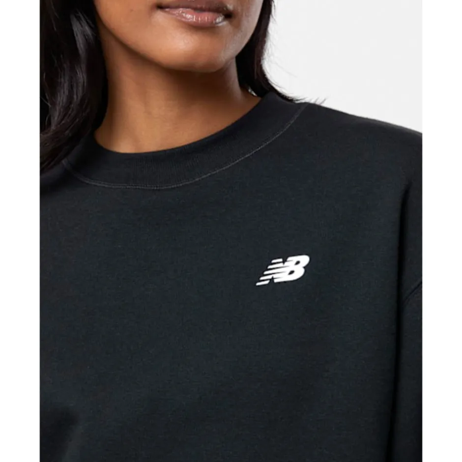 Womens Linear Heritage Crew Neck Sweatshirt-New Balance Fashion