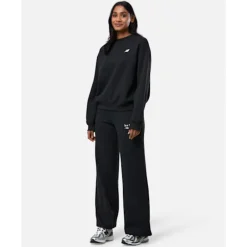 Womens Linear Heritage Crew Neck Sweatshirt-New Balance Fashion