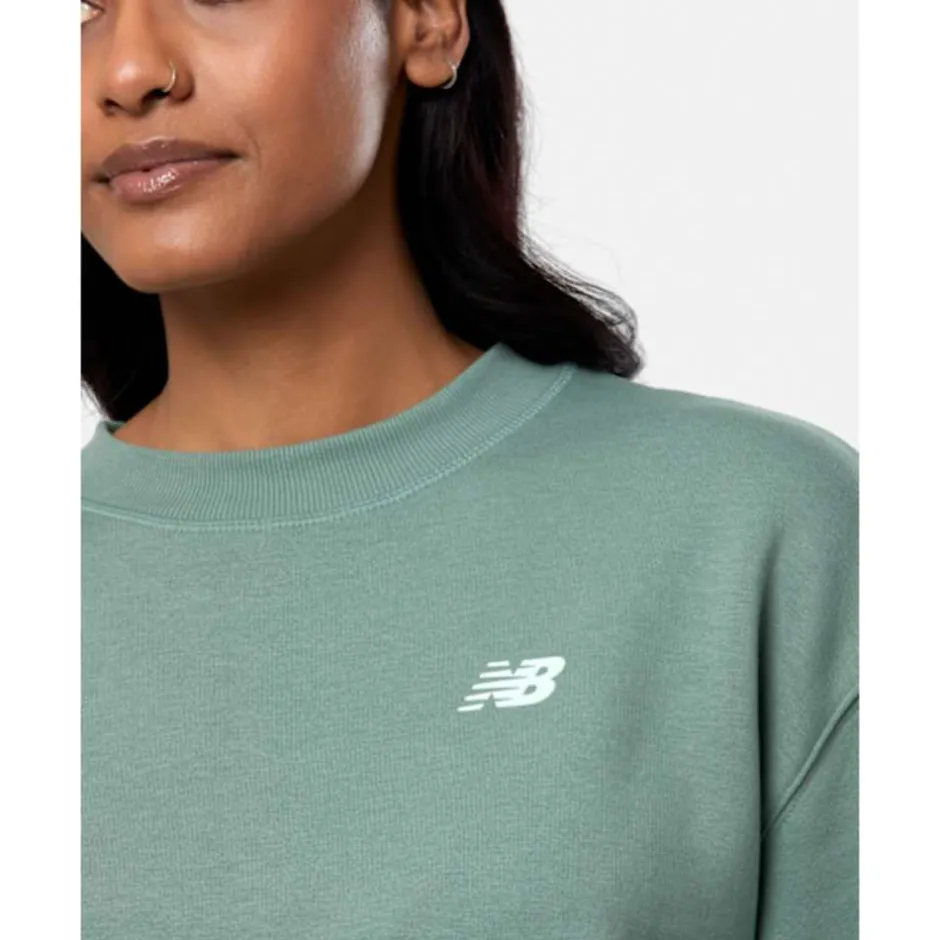 Womens Linear Heritage Crew Neck Sweatshirt-New Balance New