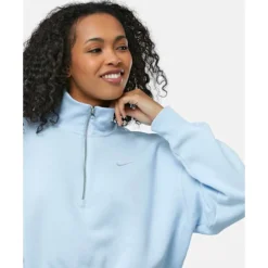 Womens Phoenix Fleece Cropped Half Zip Top-Nike Discount