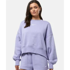 Womens Phoenix Fleece Oversized Crew Neck Sweatshirt-Nike Best