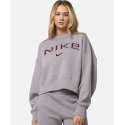 Womens Phoenix Fleece Oversized Crew Neck Sweatshirt-Nike New