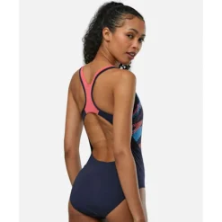 Womens Placement Laneback Swimsuit-Speedo Best