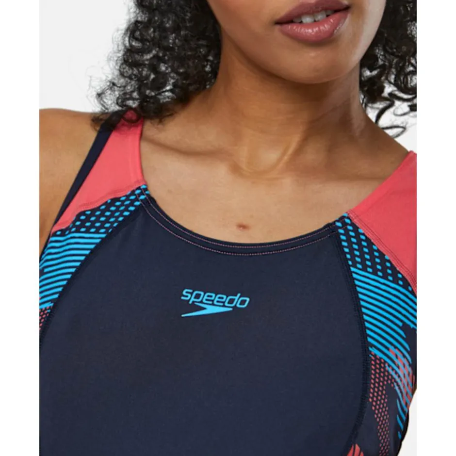 Womens Placement Laneback Swimsuit-Speedo Best