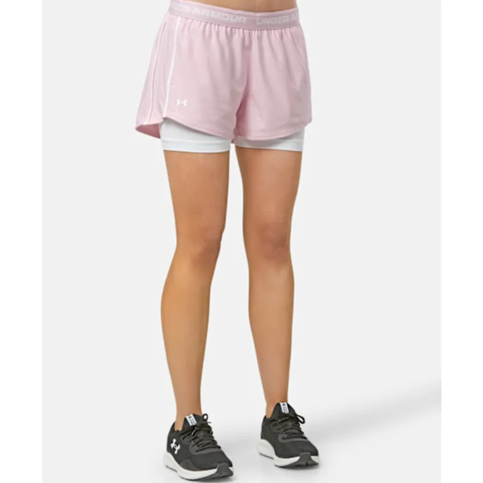 Womens Play Up 2-in-1 Shorts-Under Armour New