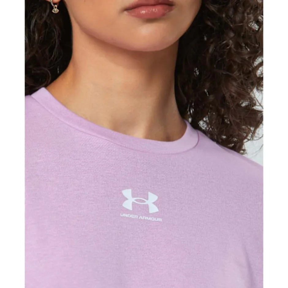 Womens Rival Fleece Crew Neck Sweatshirt-Under Armour Best