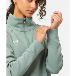 Womens Rival Fleece Half Zip-Under Armour New