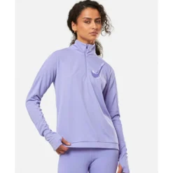 Womens Swoosh Half Zip Top-Nike Fashion
